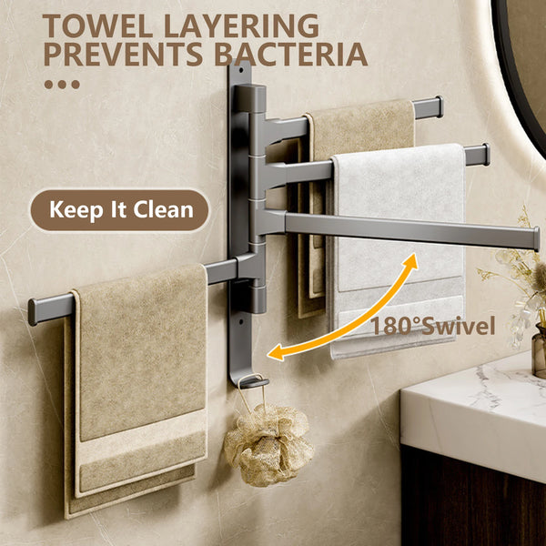 Dekofin™ Bathroom Towel Rack and Rotatable Towel Holder